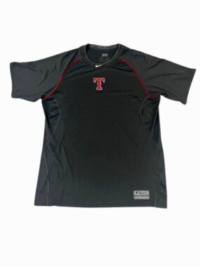Nike Pro Combat Texas Rangers MLB Authentic Performance Shirt Men's XL Dark Gray